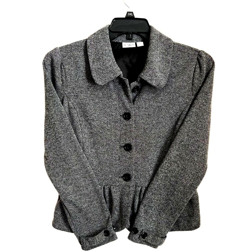 CATO Ladies Vintage Y2K Soft Polyester Blazer SIZE 8